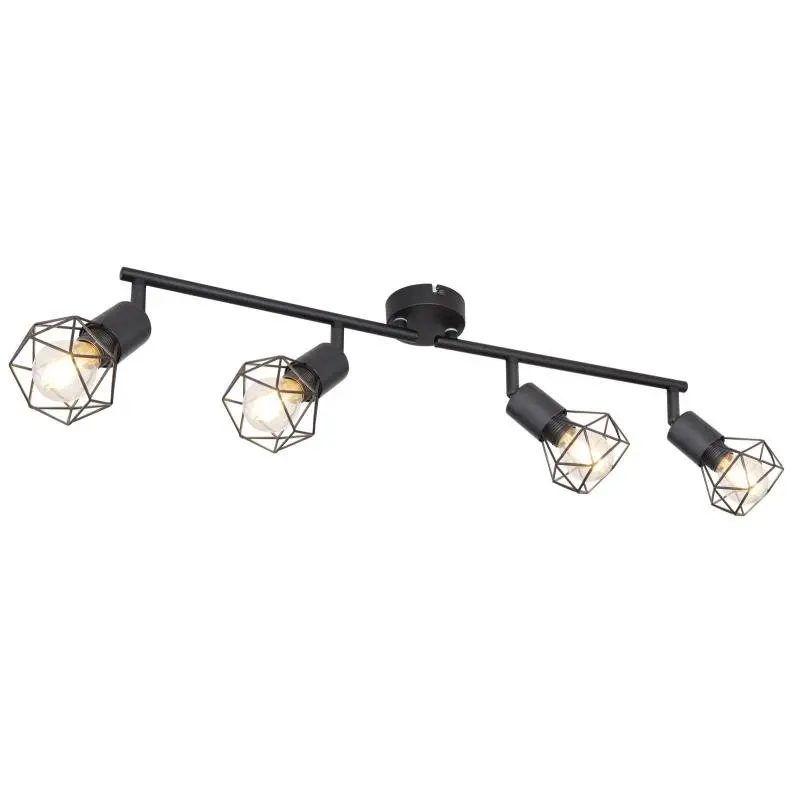 GLOBO 4bodové svítidlo XARA I černá E14 40 W 600 x 80 x 195 mm