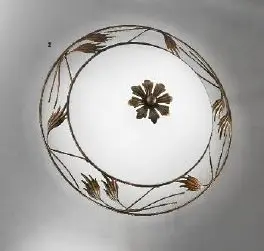 OR DL 7-509/40 ANTIK Stropní svítidlo 2x60W E27 antik/sklo, průměr 40cm - ORION