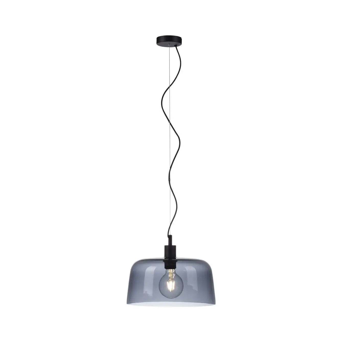 PN 2097-25 Svítidlo závěsné CALOPUS 1x E27 10W sklo kouřové - PAUL NEUHAUS