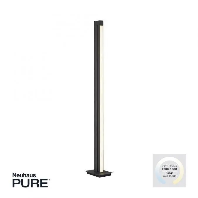 PAUL NEUHAUS Stojací lampa PURE-LINES LED 20W 2700-5000K antracit 421-13