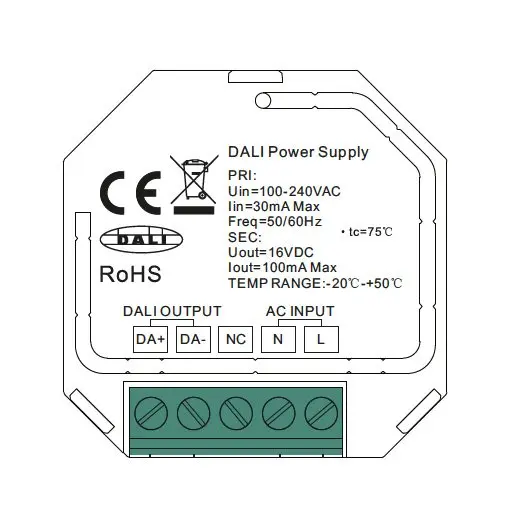 SLC Bus Mini 100mA PSU DALI IP20