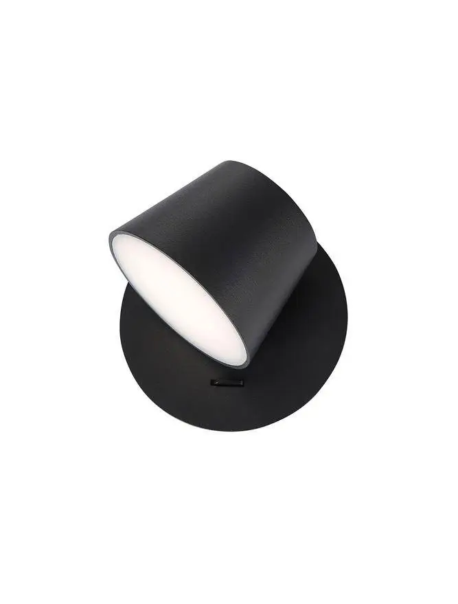 Nova Luce Vkusná a jednoduchá nástěnná LED lampička Amadeo - 6 W LED, černá NV 8223602