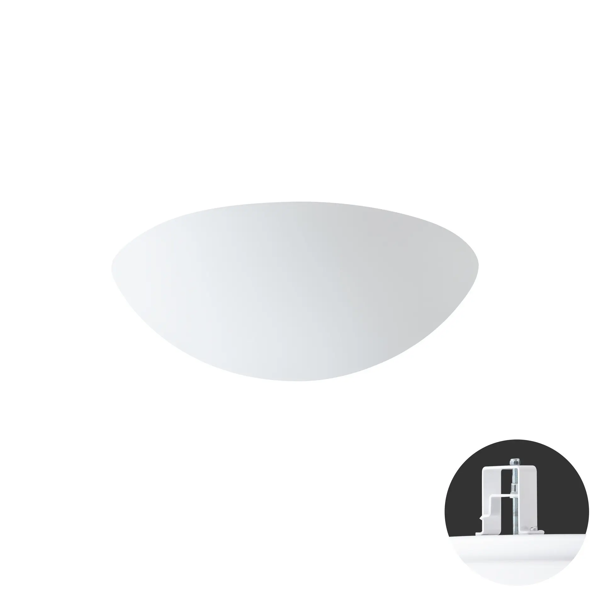 OS AUR59827 AURA V8 stropní/nástěnné skleněné polovestavné svítidlo bílá IP44 4000 K 11W LED DALI (původní kód OS 59827) - OSMONT