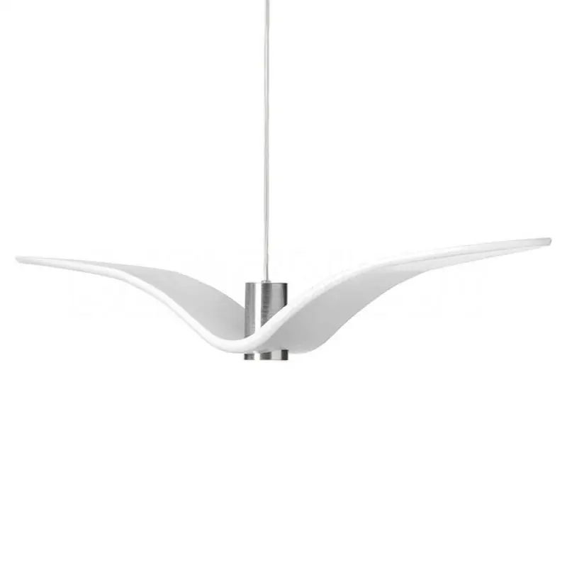 BRO PC00962_009 Night Birds, závěsné svítidlo, 5W LED, opal / opaktní sklo / světle šedý kabel, délka 78cm - BROKIS A