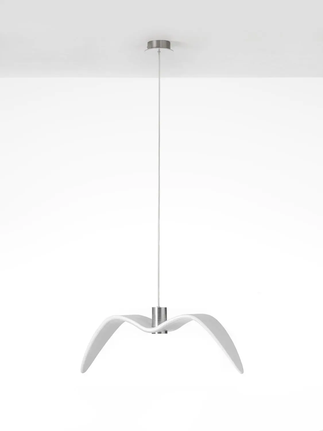 BRO PC00964_009 Night Birds, závěsné svítidlo, 5W LED, opal / opaktní sklo / světle šedý kabel, délka 61cm - BROKIS A