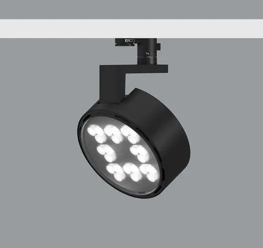 ERCO 1020767000 Svítidlo Parscan Lens wallwasher do lišty LED 56W 4659lm 4000K Version 4 1220767104 Black - ERCO