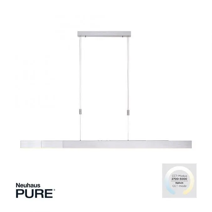 PN 2525-95 Svítidlo závěsné PURE-MOTO LED 3x 13W 2700-5000K nastavitelné hliník - PAUL NEUHAUS
