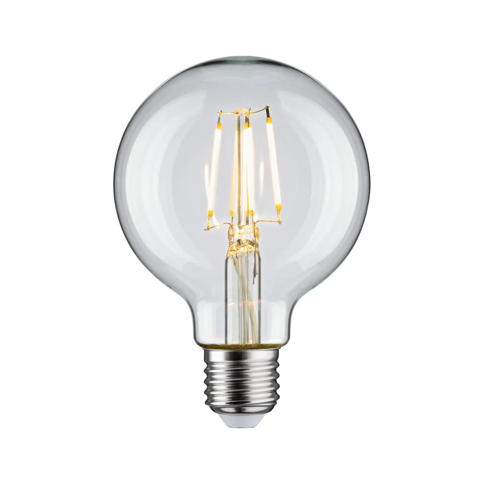 P 28954 Filament 230V LED Globe G80 E27 4,8W 2700K čirá - PAULMANN
