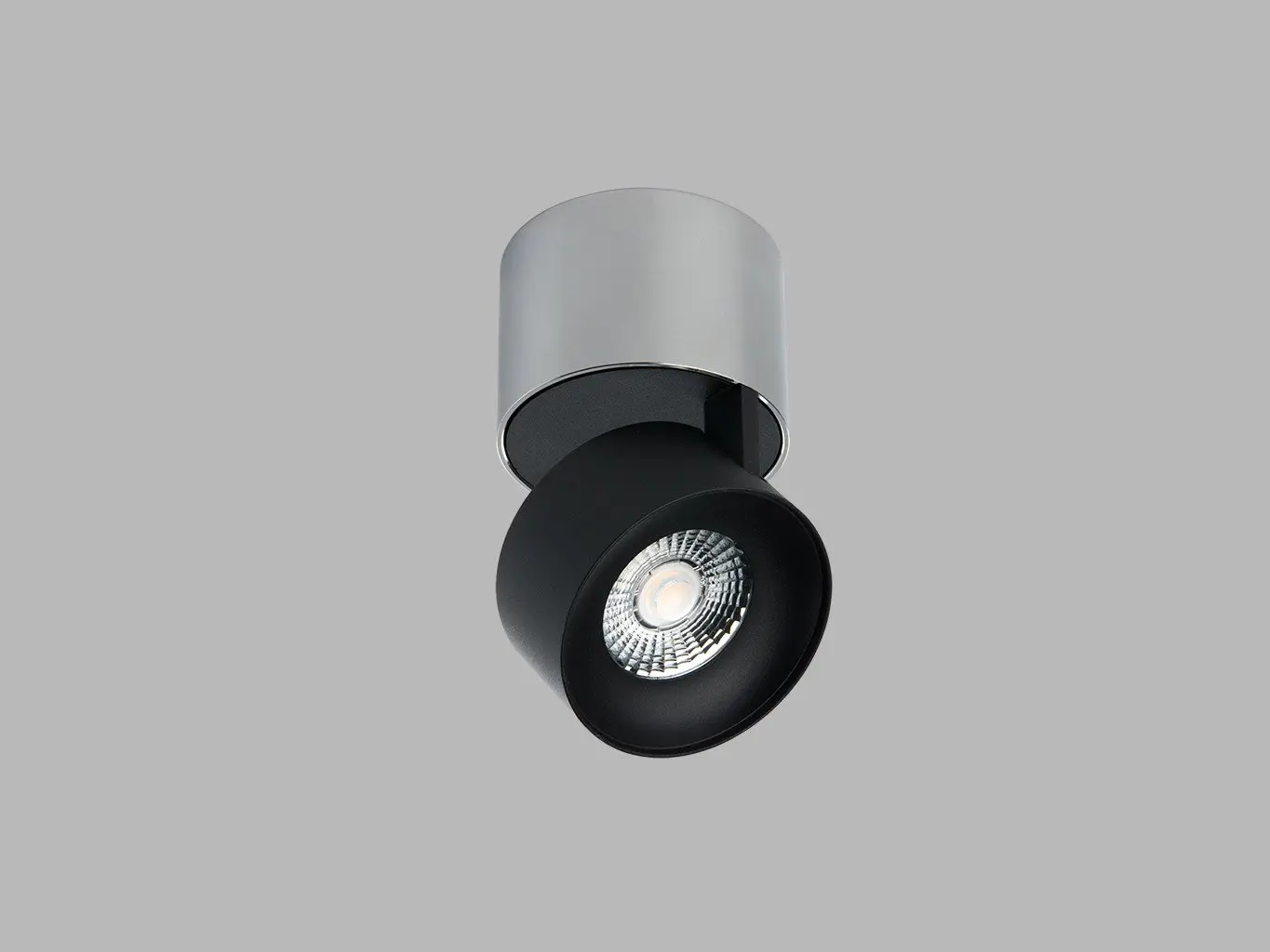 LED2 11508253D Svítidlo KLIP ON, CB DALI/PUSH DIM 11W 2700K stropní chrom/černá - LED2 Lighting