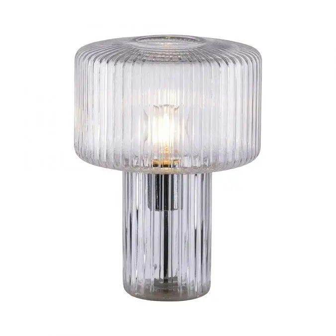 PN 4092-00 FUNGUS LED stolní lampa transparentní, sklo tvaru houby, pr.25cm, vypínač - PAUL NEUHAUS
