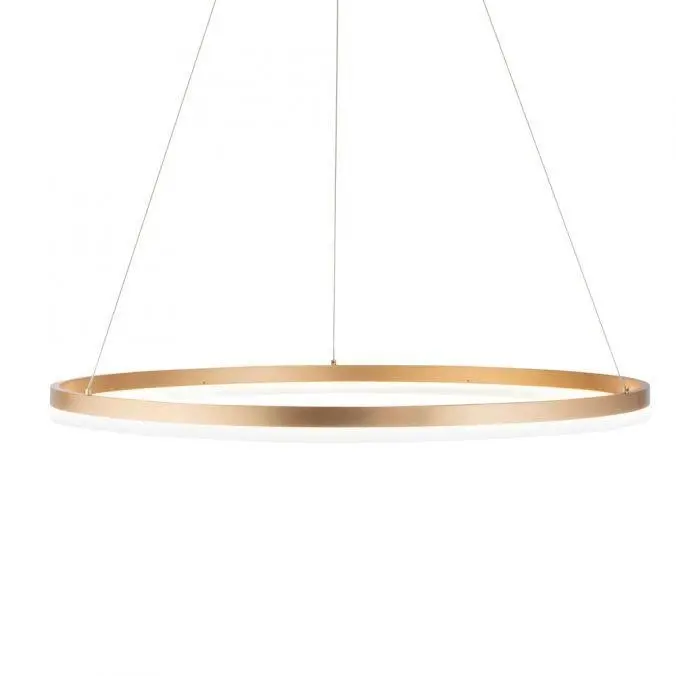 PN 2383-60 TITUS LED závěsné svítidlo 80x80 mosaz, kruhové, stmívatelné, paměťová funkce, moderní SimplyDim 3000K - PAUL NEUHAUS