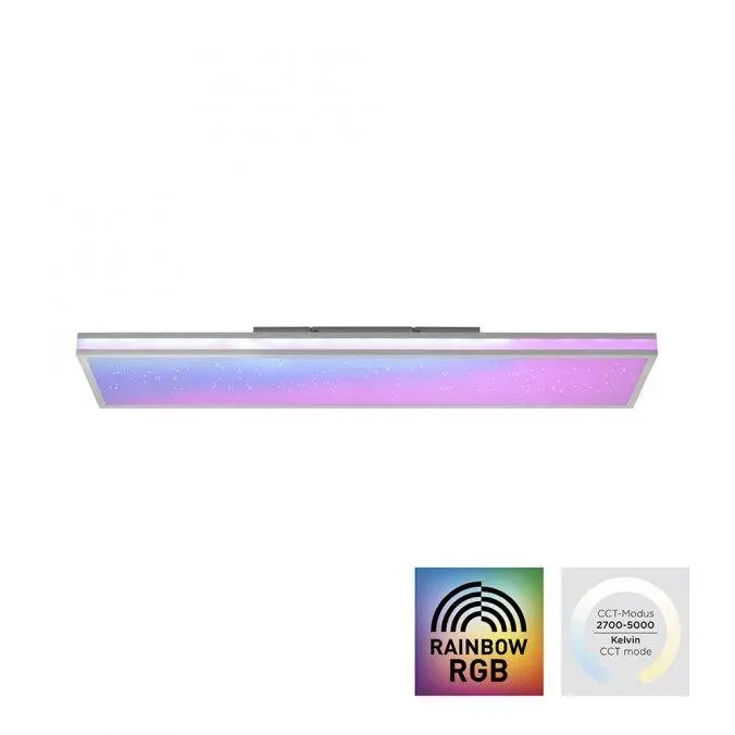 Just Light. Stropní LED svítidlo Mario, 2700-5000K+RGB, bílá, 100 x 25 cm