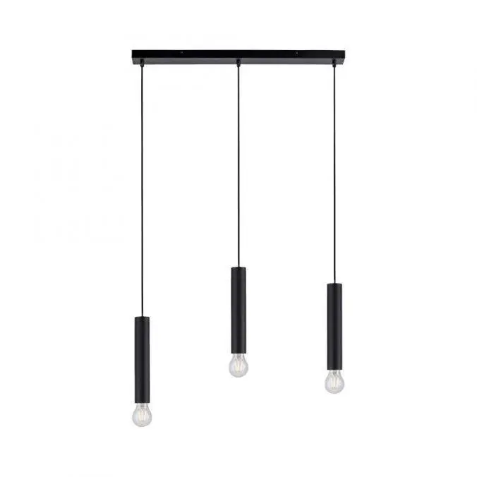 LD 15618-18 BRUNA LED závěsné svítidlo, nadčasové, jednoduché, černá, vnitřní svítidlo, 3 ramenné - LEUCHTEN DIREKT / JUST LIGHT