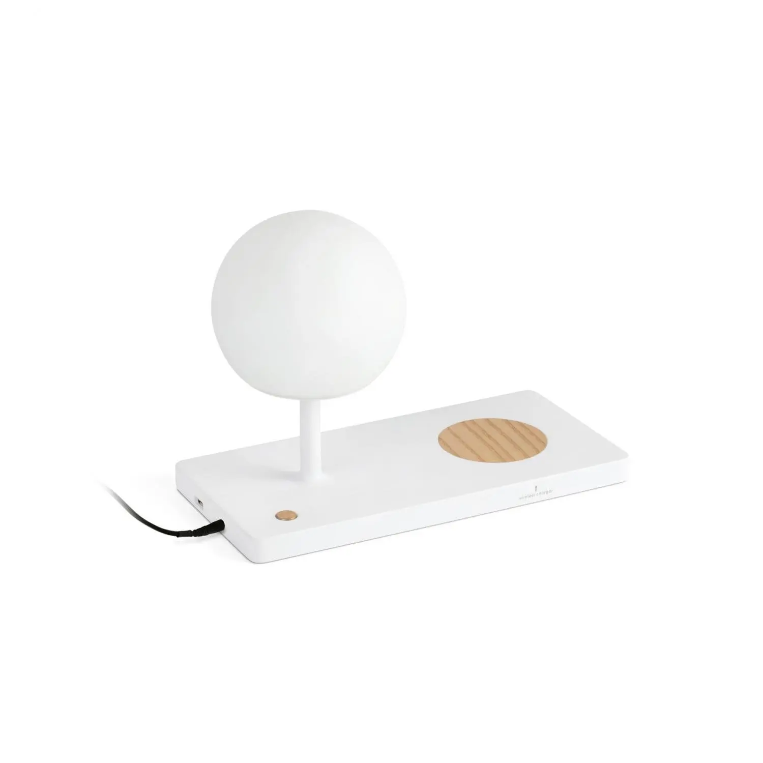 FARO 01007A Svítidlo NIKO RIGHT BASE GLASS bílá stolní lampa - FARO