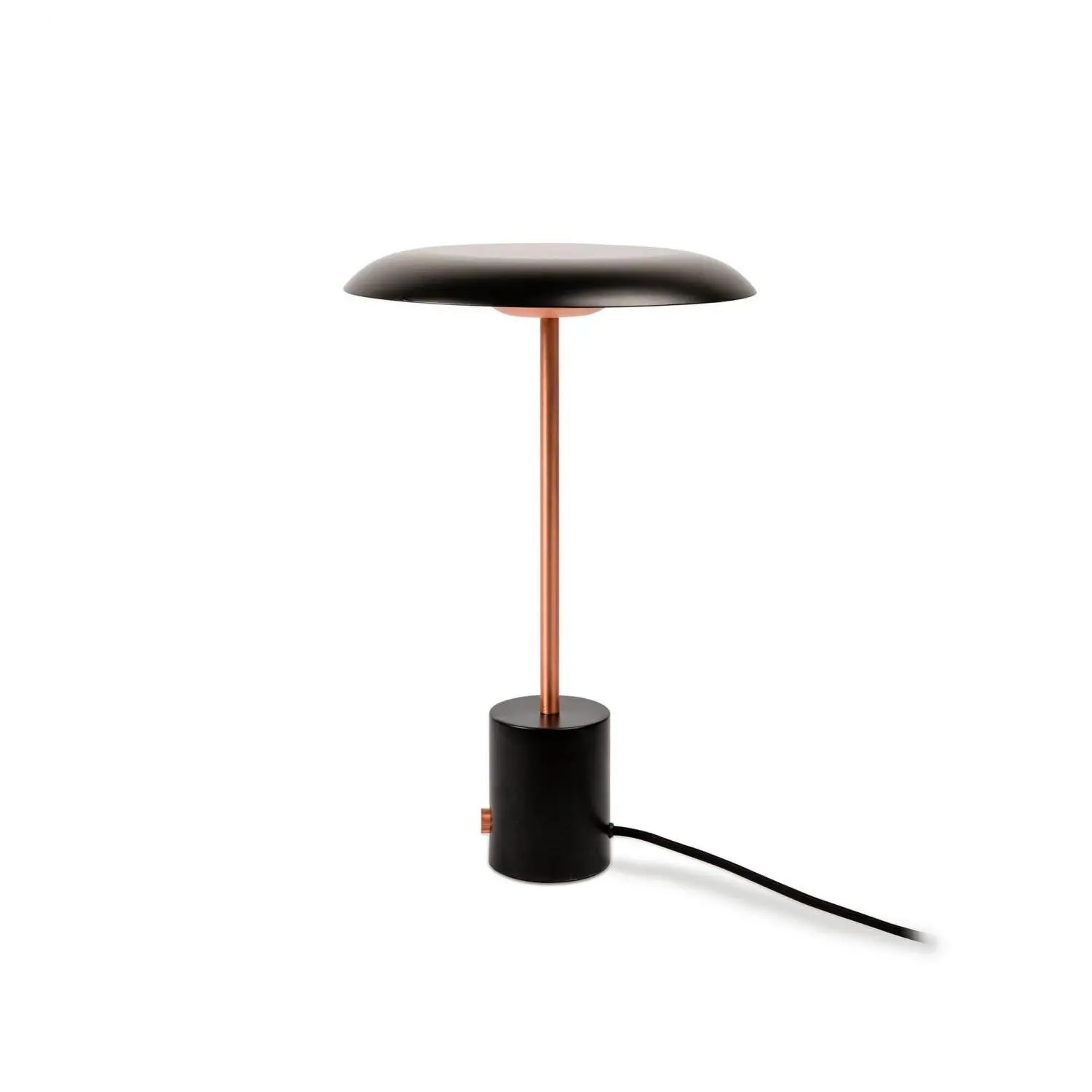 FARO 28388 HOSHI černá a broušená měď stolní lampa - FARO