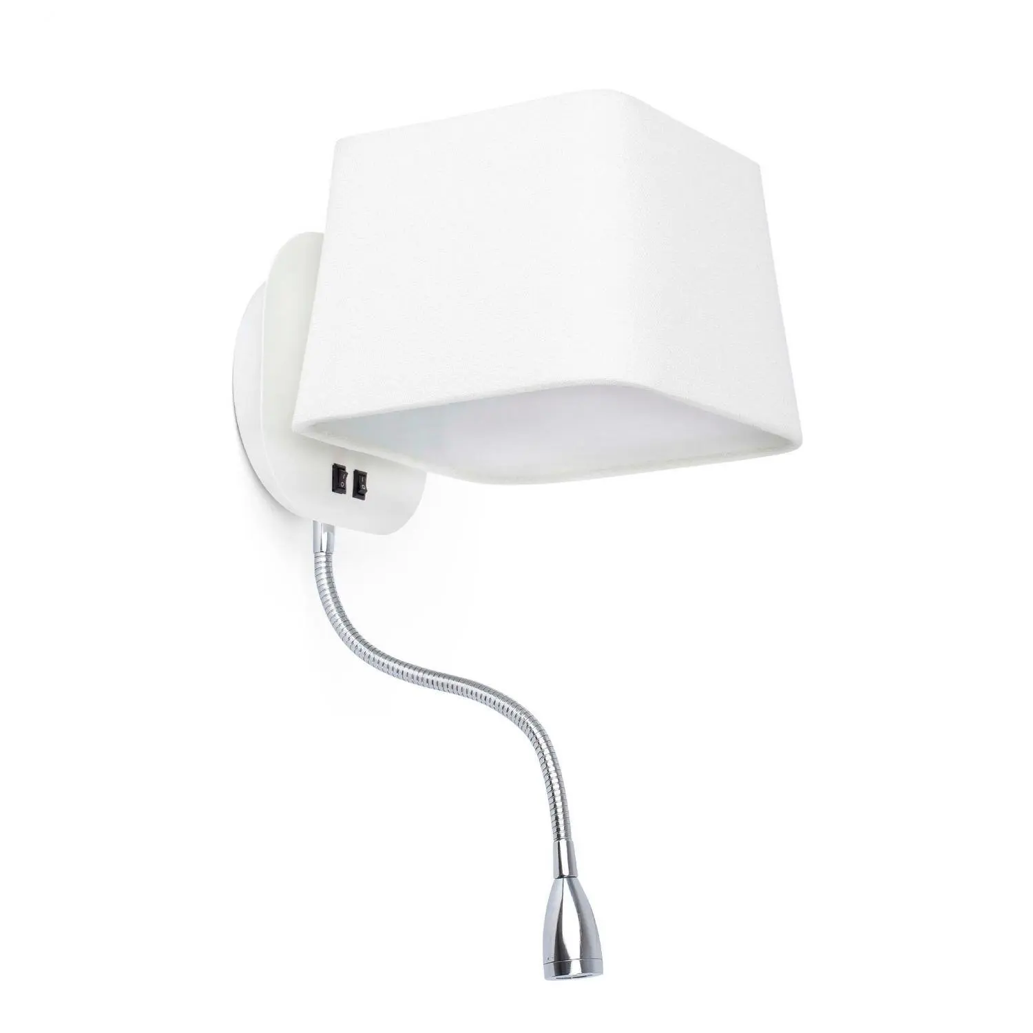 FARO 29950 SWEET nástěnná lampa na čtení, bílá, se čtecí lampičkou 1L - FARO