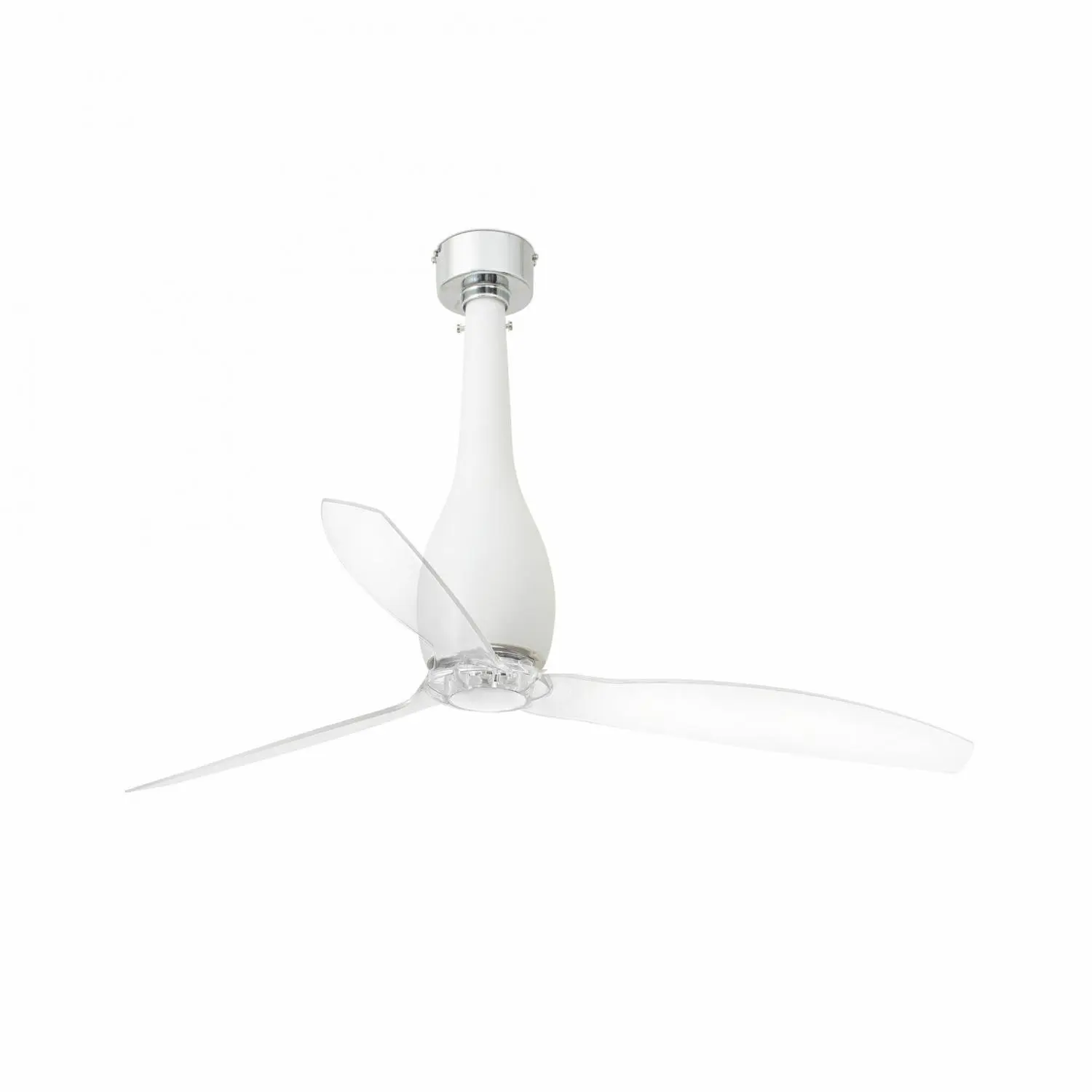 FARO 32001 ETERFAN, bílá/transparentní, stropní ventilátor s DC motorem - FARO