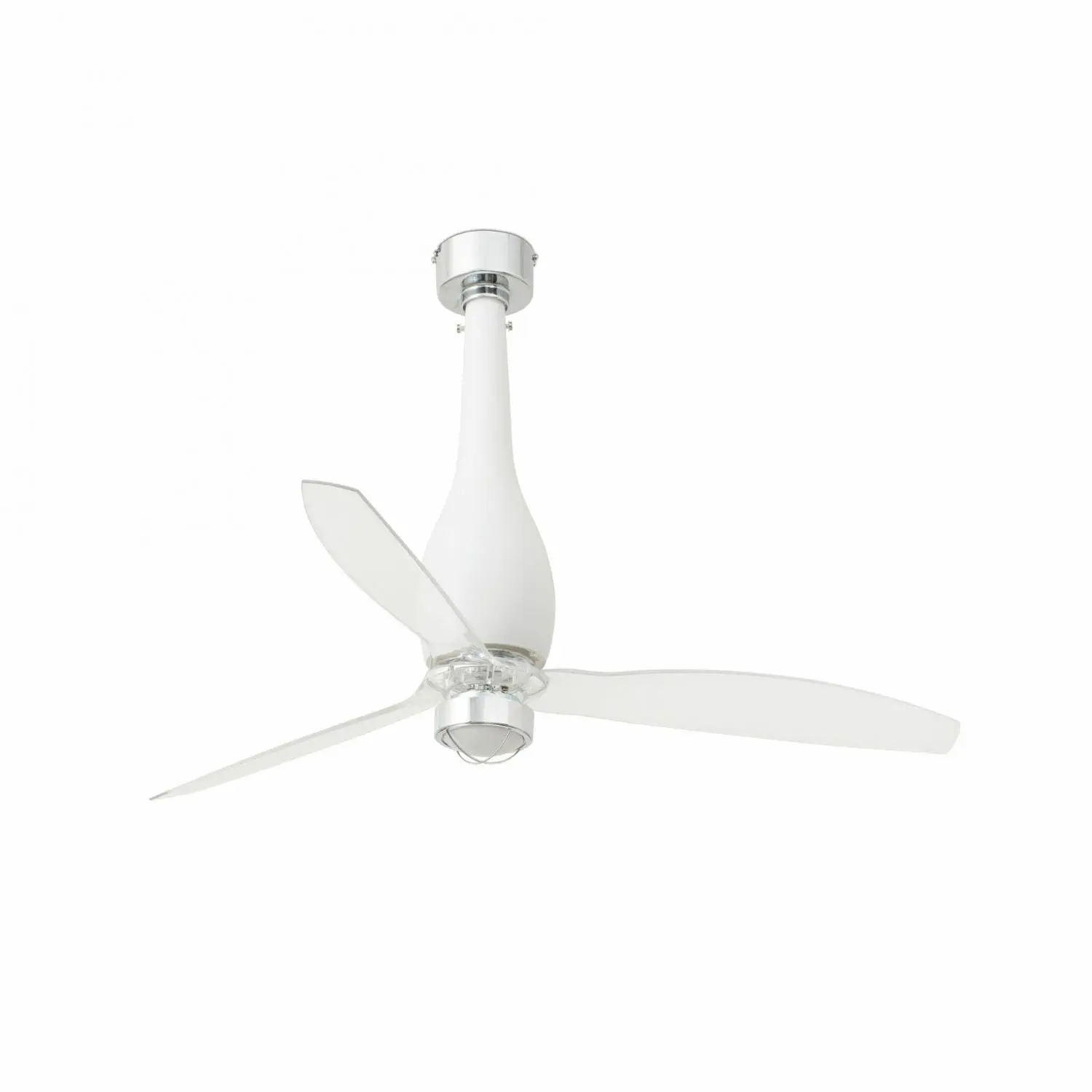 FARO 32001-9 ETERFAN M LED, bílá/transparentní, stropní ventilátor s DC motorem - FARO