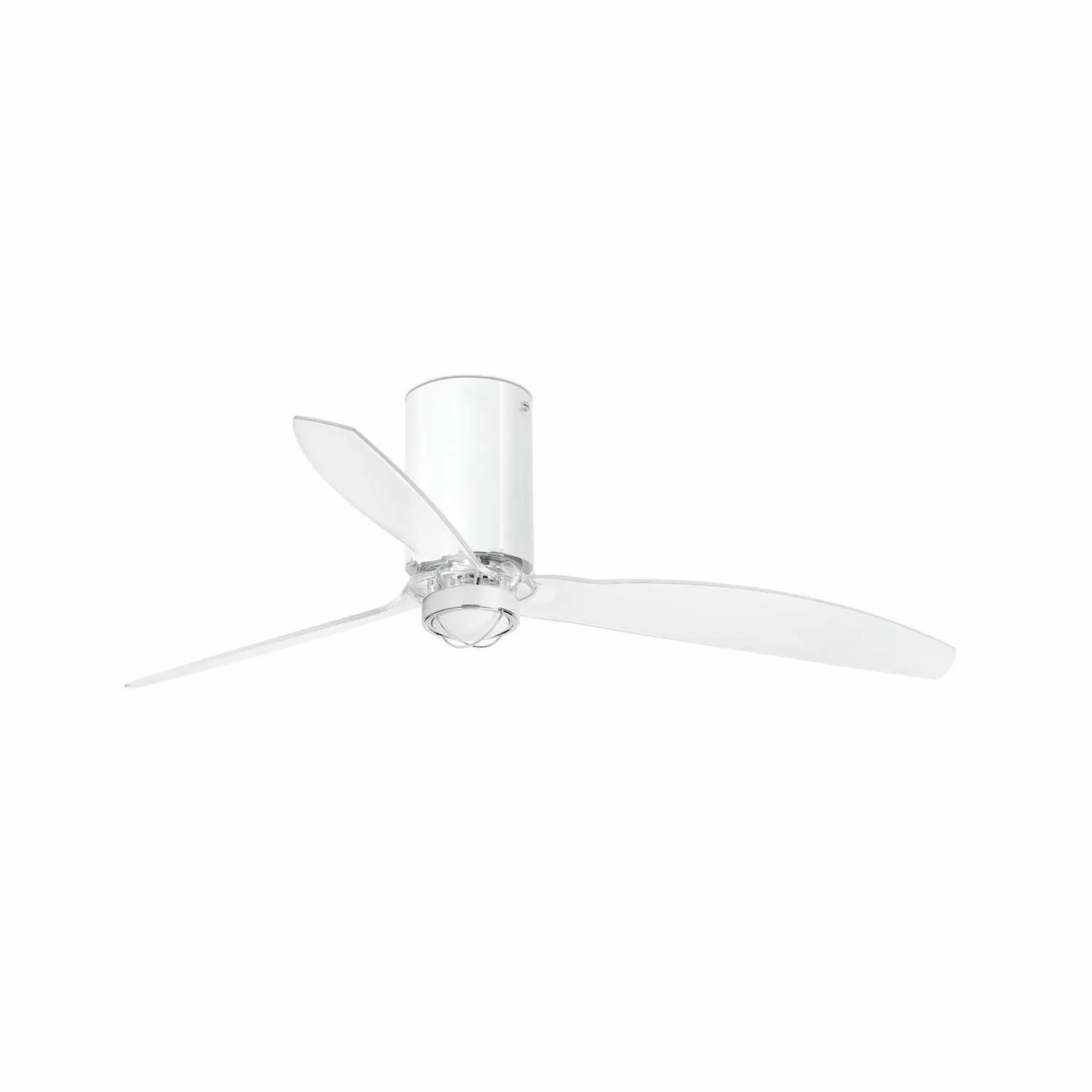 FARO 32038-9 MINI TUBE FAN M LED, bílá/transparentní, stropní LED ventilátor s DC motorem - FARO