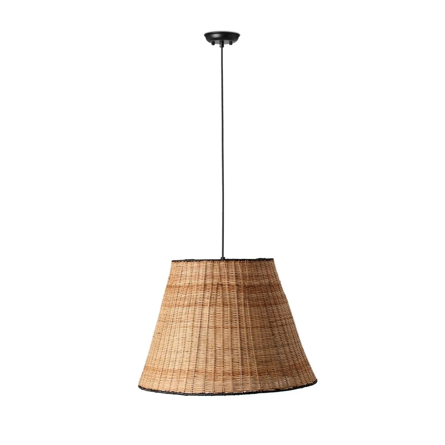 FARO 65134-72 SUMBA závěsné svítidlo, černá/ratan - FARO