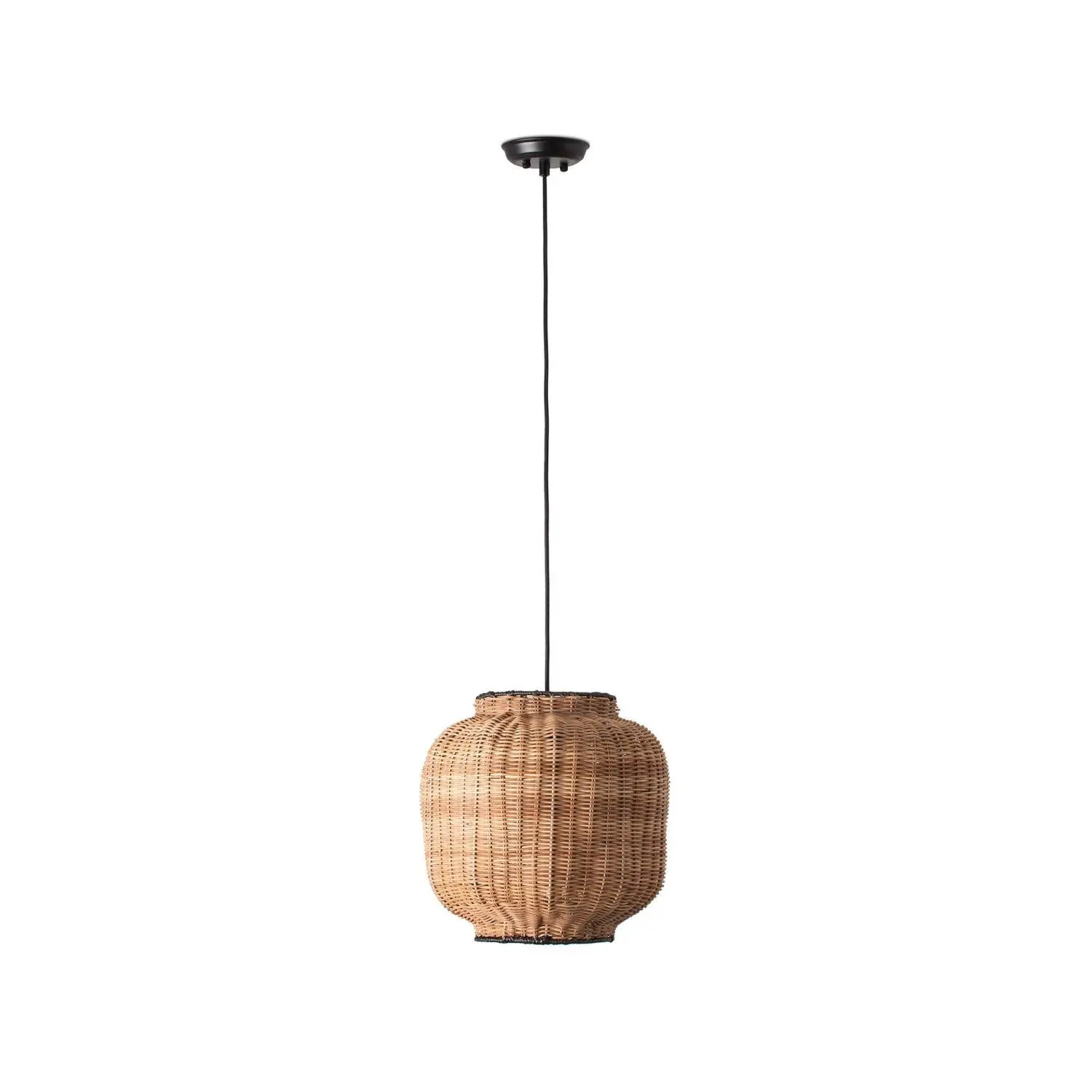 FARO 65134-77 TUPAI závěsné svítidlo, černá/ratan - FARO