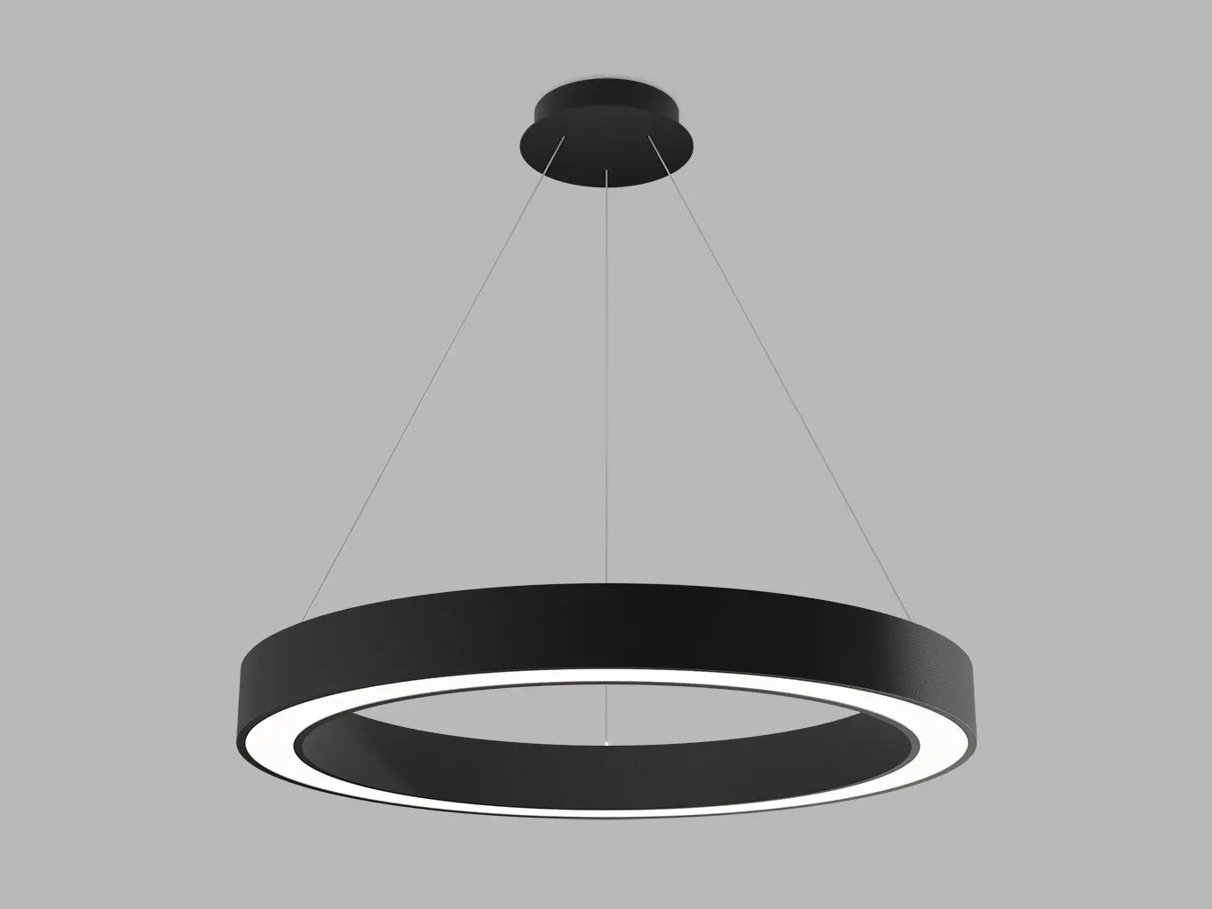 LED2 3273953D LED2 Závěsné svítidlo SATURN SLIM 80 P-Z, B DALI/PUSH DIM 60W 2CCT 3000K/4000K černá - LED2 Lighting