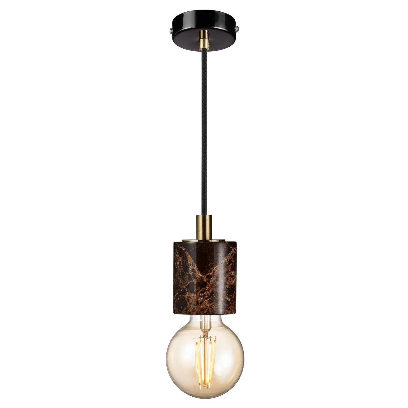 Závěsné svítidlo NORDLUX Siv E27 1x60W hnědý mramor 45883018