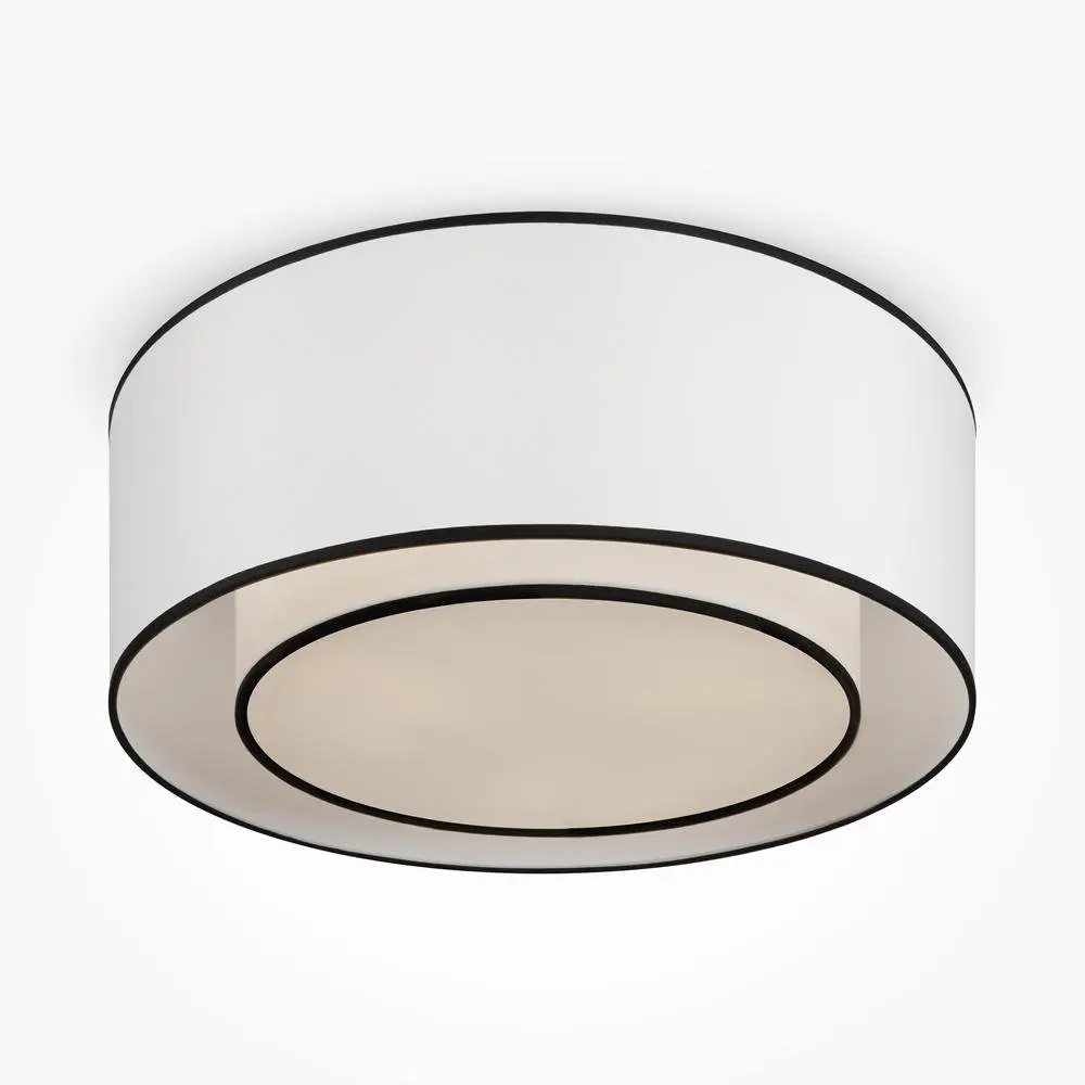 M MOD613CL-03W Stropní svítidlo Bergamo 3x60W bílá textil kov designové - MAYTONI