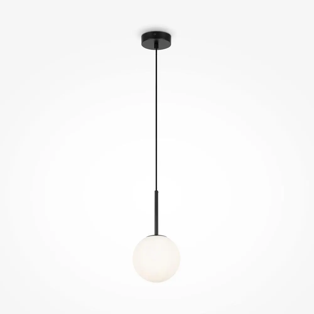 M MOD321PL-01B Závěsné svítidlo Basic form E14 40W černý kov opálové sklo - MAYTONI