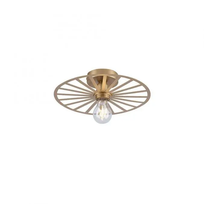 LD 15635-60 SPIKE LED stropní svítidlo 30x30 matná mosaz kruhové laťový vzhled - LEUCHTEN DIREKT / JUST LIGHT