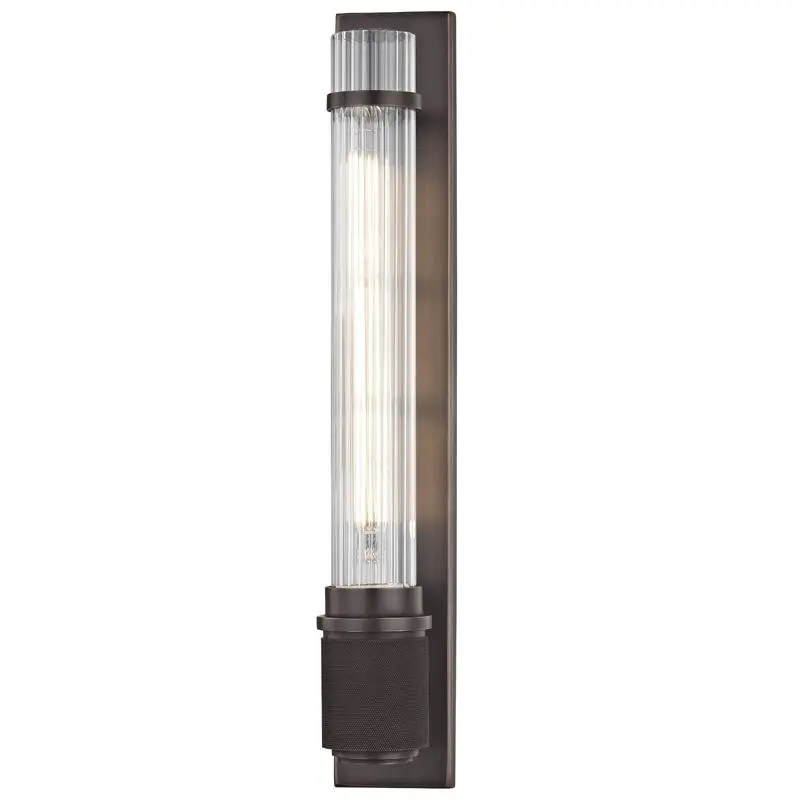 HVLG 1200-OB-CE Nástěnné svítidlo SHAW ocel/sklo starobronz/čirá E27 1x6W - HUDSON VALLEY