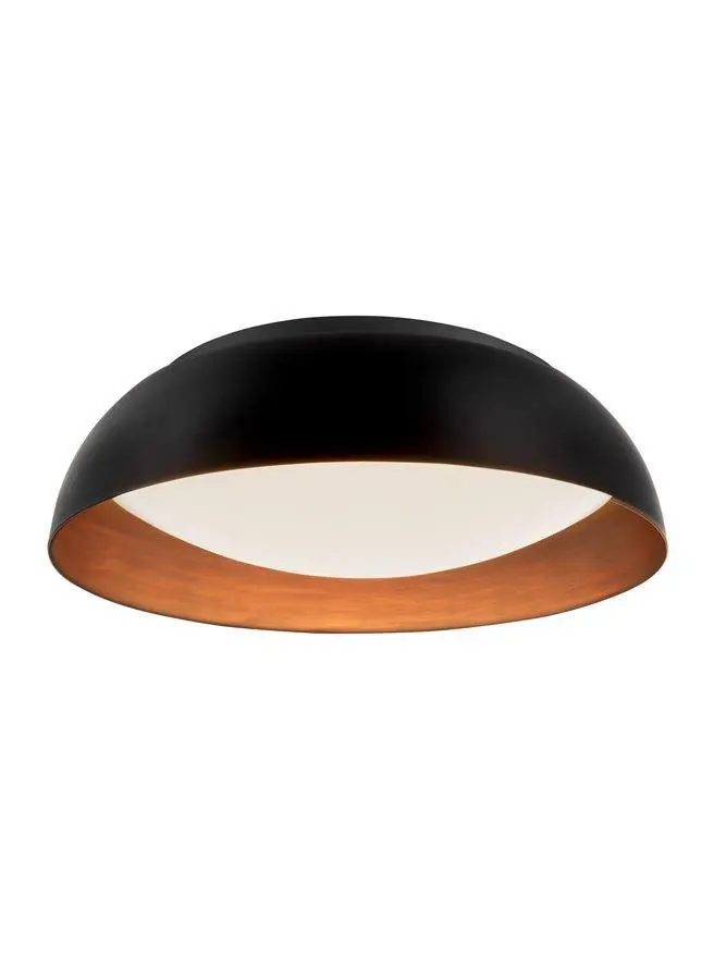 Nova Luce Designové LED svítidlo Landon v černo měděném tónu - pr. 600 x 170 mm, 40 W, bez závěsu, černo-měděná NV 86008