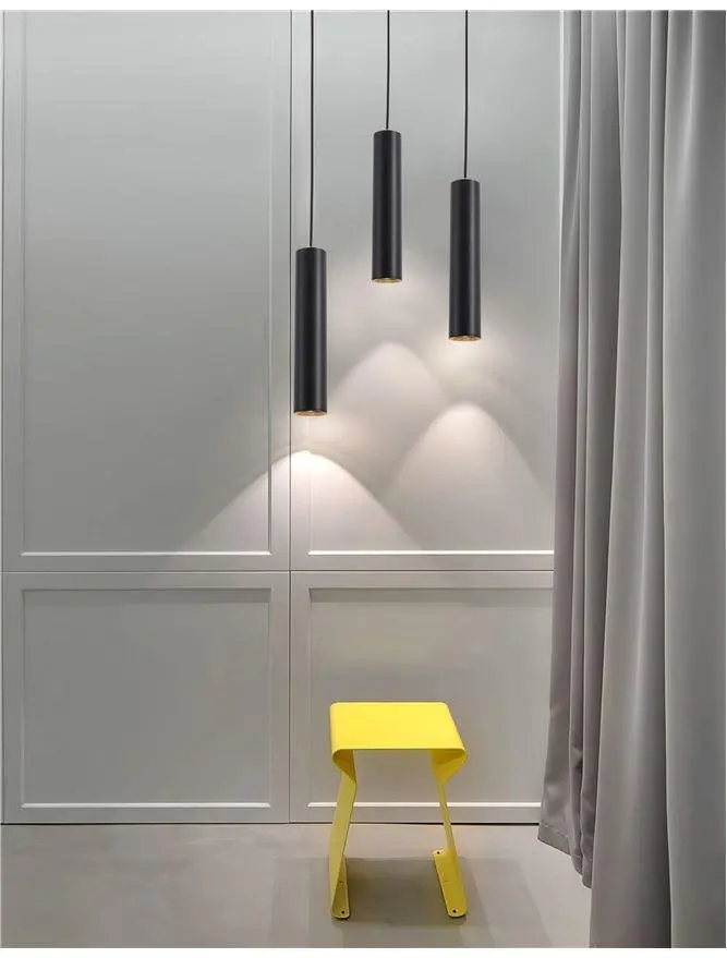 NOVA LUCE závěsné svítidlo GIA černý hliník GU10 1x10W 230V IP20 bez žárovky 834870