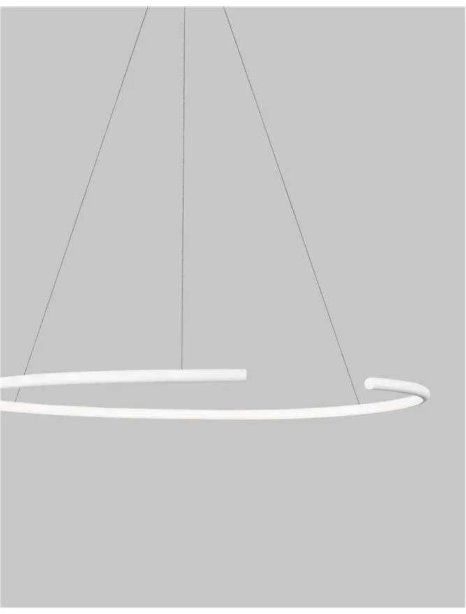 NOVA LUCE závěsné svítidlo BREDA bílý hliník a akryl LED 30W 220V 3000K IP20 9010021