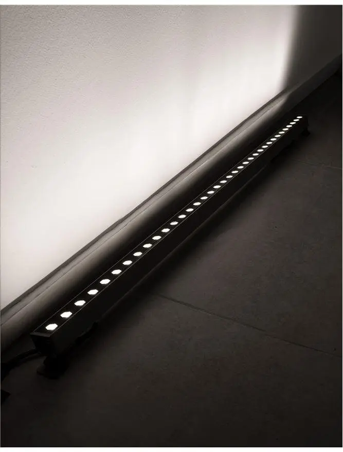 NV 9011102 WALL WASHER nikl satén hliník a sklo LED Chip Philips 15W 3000K DC24V 30st. IP67 - NOVA LUCE