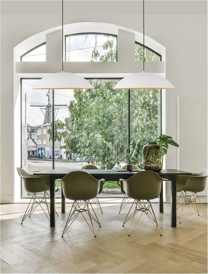 NV 9081280 Závěsné svítidlo GLIM bílá zvenku přírodní dřevo uvnitř hliník a akryl LED 47W 230V 3000K IP20 stmívatelné - NOVA LUCE