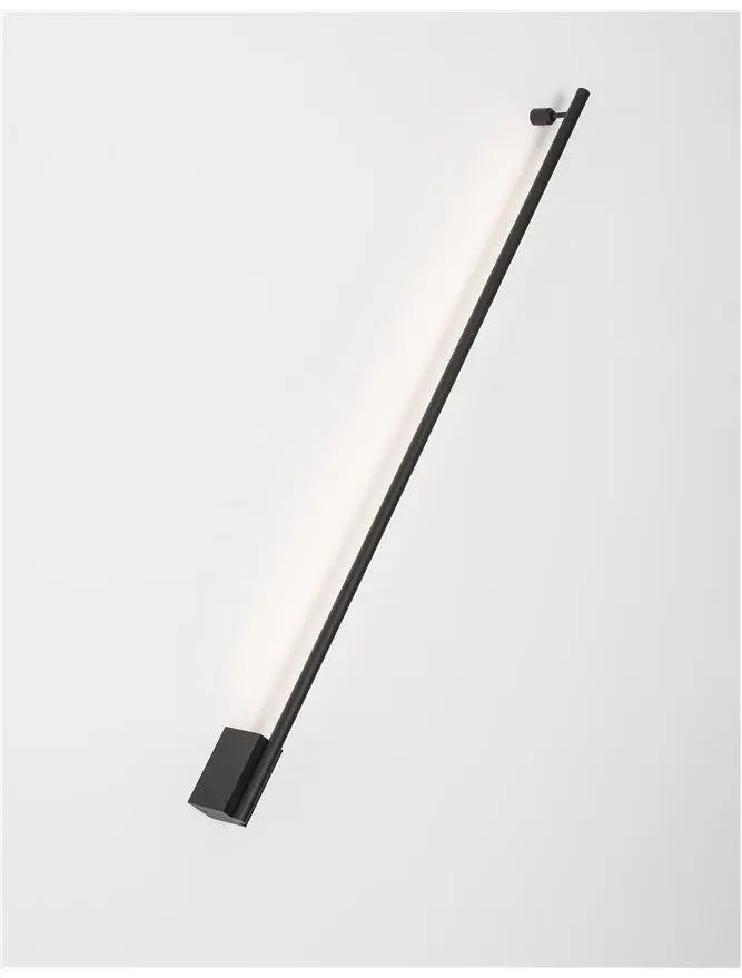 NOVA LUCE nástěnné svítidlo GROPIUS černý hliník LED 15W 230V 3000K IP20 9081900