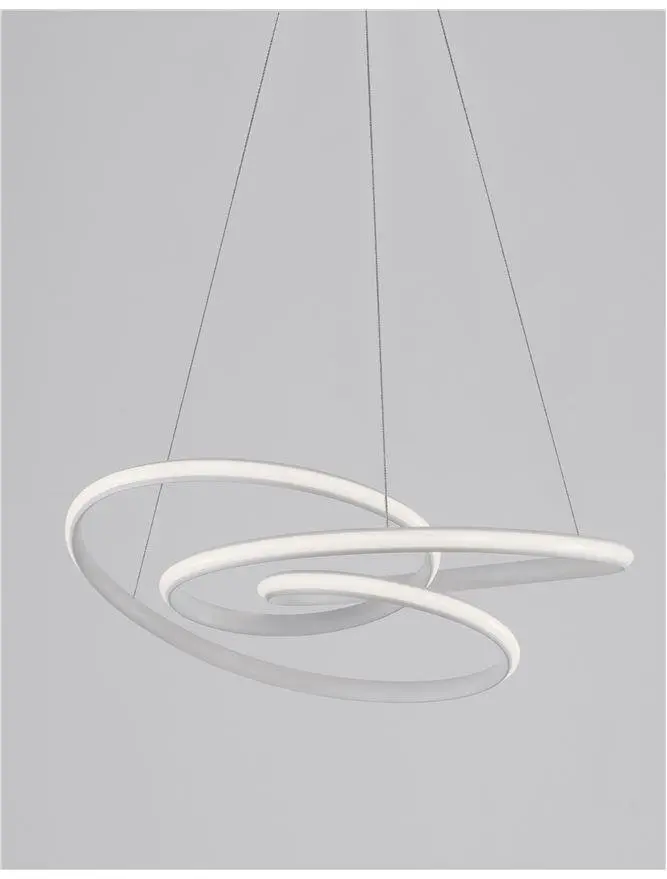 NOVA LUCE závěsné svítidlo MENTON bílý hliník a akryl LED 43W 230V 3000K IP20 stmívatelné 9147111