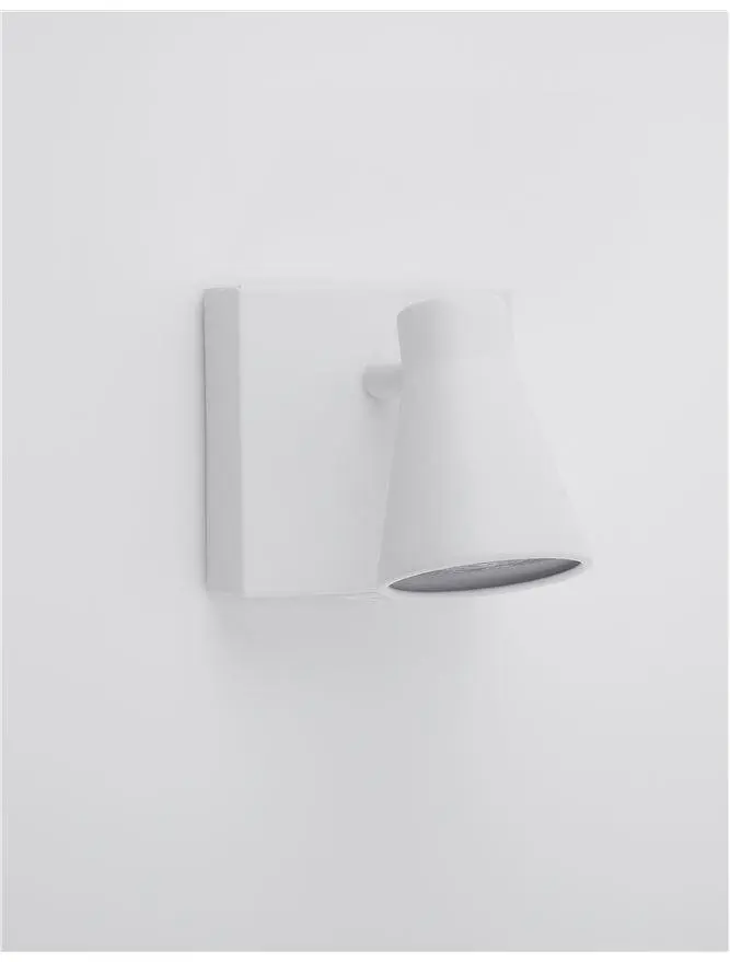 NOVA LUCE bodové svítidlo DUBLIN bílý kov vypínač na těle GU10 1x10W 230V IP20 bez žárovky 9155711