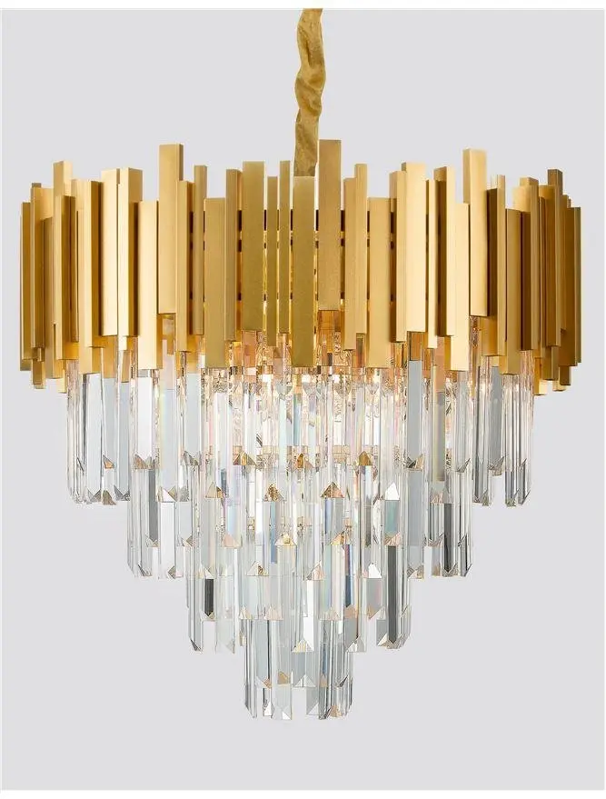 NV 9181200 Závěsné svítidlo GRANE zlatý kov a křišťál E14 8x5W 230V IP20 bez žárovky - NOVA LUCE