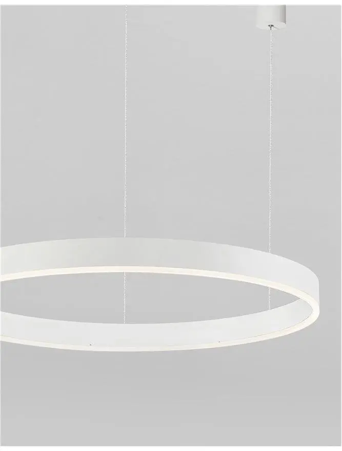 NV 9190755 Závěsné svítidlo MOTIF bílý hliník a akryl LED 55W 230V 3000K IP20 stmívatelné - NOVA LUCE