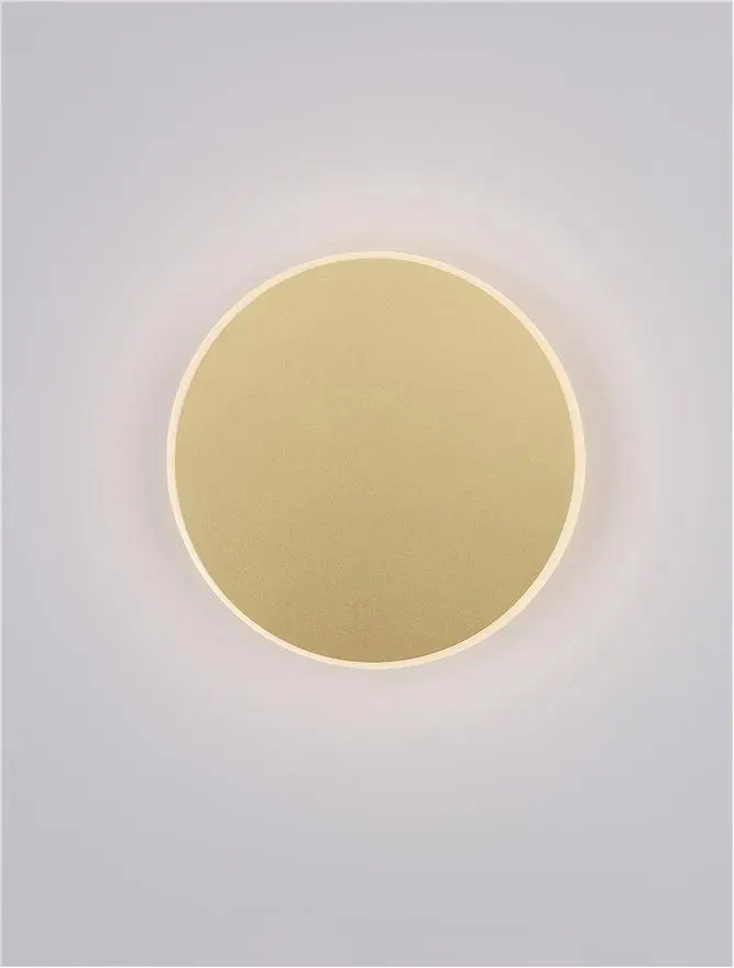 NOVA LUCE nástěnné svítidlo CYRCLE matný zlatý hliník a akryl LED 20.5W 230V 3000K IP20 9248161