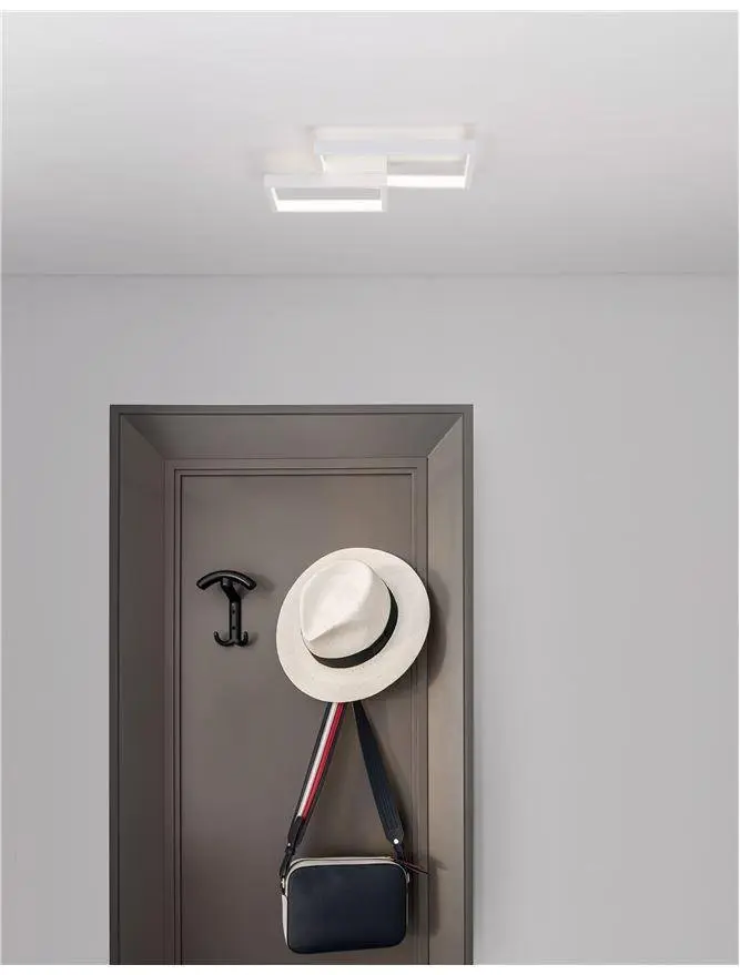 NV 9364038 Stropní svítidlo PORTO bílá ocel hliník a akryl LED 19W 230V 3000K IP20 - NOVA LUCE