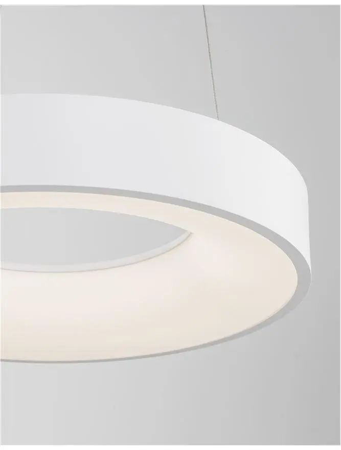 NOVA LUCE závěsné svítidlo RANDO THIN bílý hliník a akryl LED 30W 230V 3000K IP20 stmívatelné 9453430