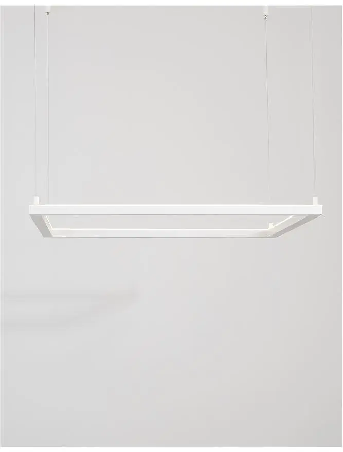 NOVA LUCE závěsné svítidlo ETERNA bílý hliník a akryl LED 40W 230V 3000K IP20 stmívatelné 9990733