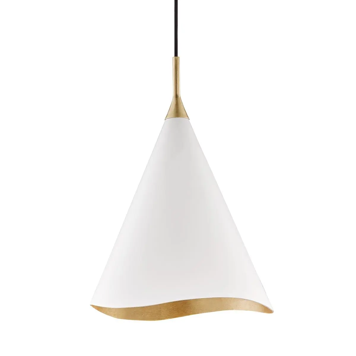 HVLG 9613-GL/WHT-CE Závěsné svítidlo MARTINI ocel/hliník zlatá/bílá E27 1x13W - HUDSON VALLEY