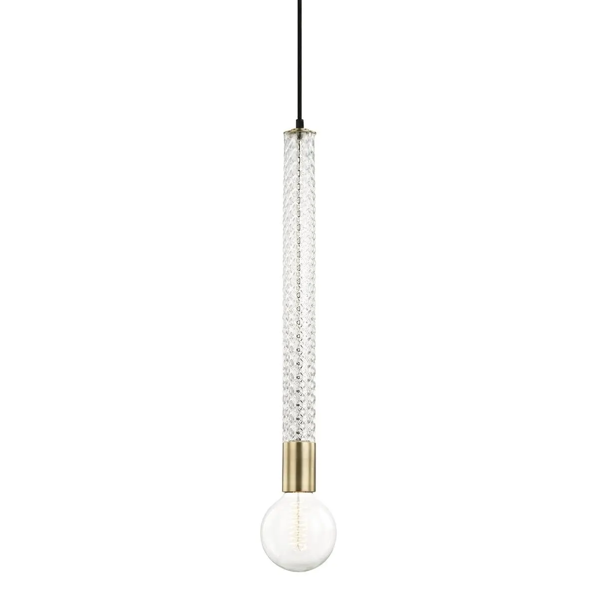 HVLG H256701-AGB-CE Závěsné svítidlo PIPPIN ocel staromosaz E27 1x40W - HUDSON VALLEY (Mitzi)