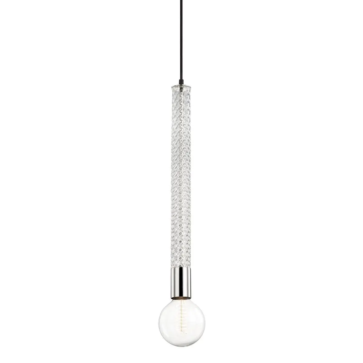 HVLG H256701-PN-CE Závěsné svítidlo PIPPIN ocel nikl E27 1x40W - HUDSON VALLEY (Mitzi)
