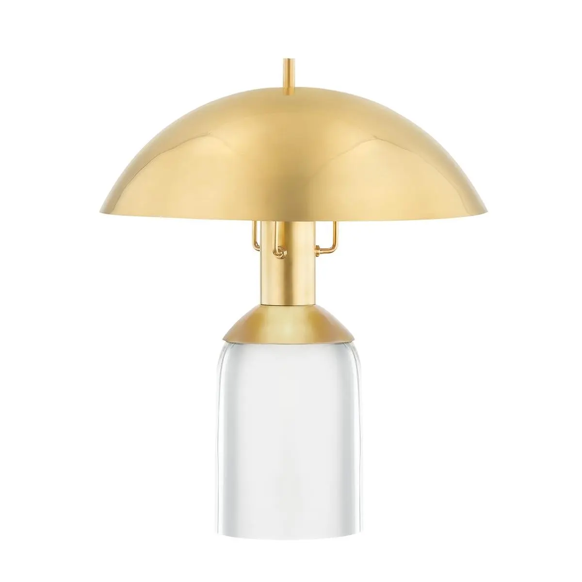HVLG L1512-AGB-CE Stolní lampa BAYSIDE ocel staromosaz E27 1x75W - HUDSON VALLEY