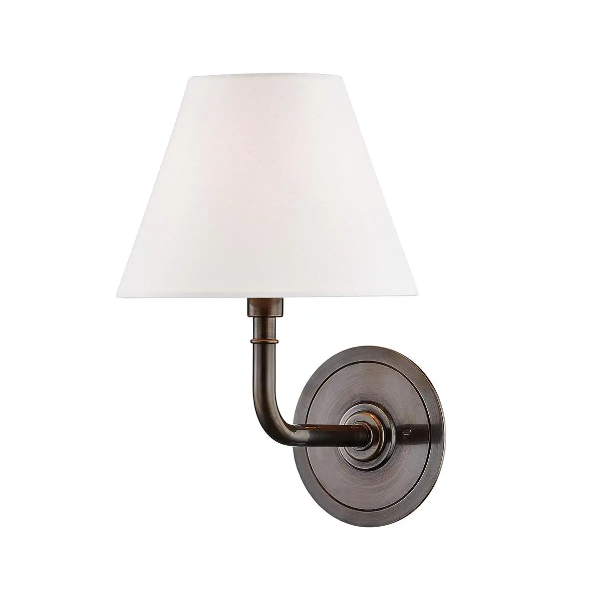HVLG MDS600-DB-CE Nástěnné svítidlo SIGNATURE NO.1 ocel/textil bronz/bílá E14 1x40W - HUDSON VALLEY